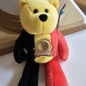 Limited Treasures Coin Euro Bear- Belgium - Belgie- Collector's bear
